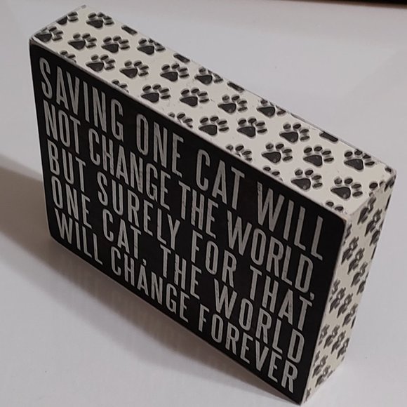 Primitives by Kathy - Saving One Cat Will Not Change the World - Picture 2 of 3